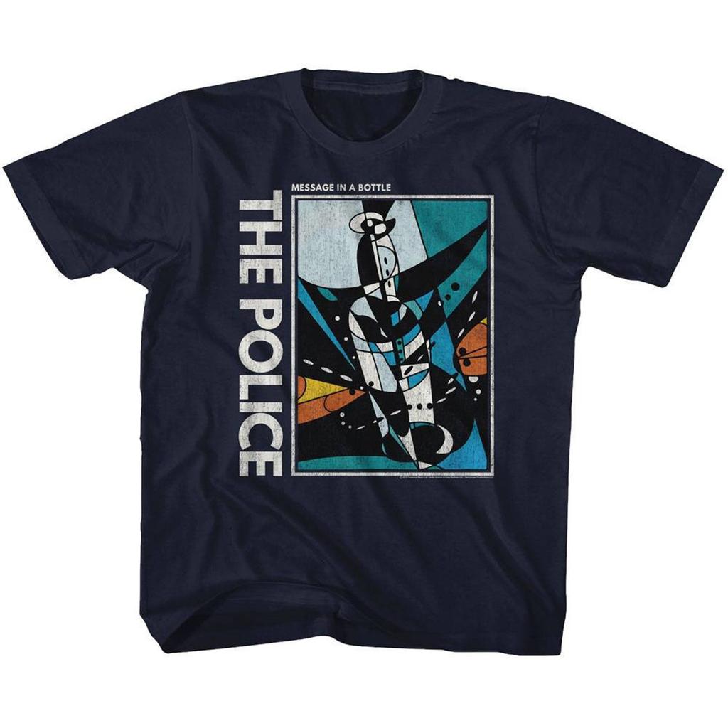 The Police Message In A Bottle Navy Youth T-Shirt