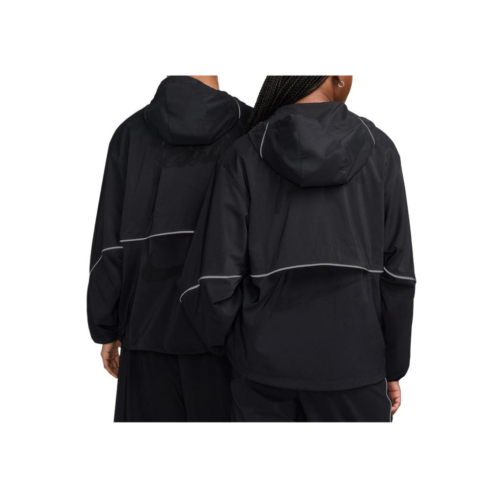 Nike Куртка с молнией во всю длину X Patta Running Team, черная уличная одежда унисекс FJ3087-010