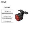 GIYO Night Cycling Safety Bicycle Rear Light Bike USB Charge Taillight MTB Waterproof LED Smart Brake Sensing  Bike Flash Lamp