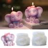 DIY Creative Elephant Candle Mold - Cute Silicone Cake Decoration Mold