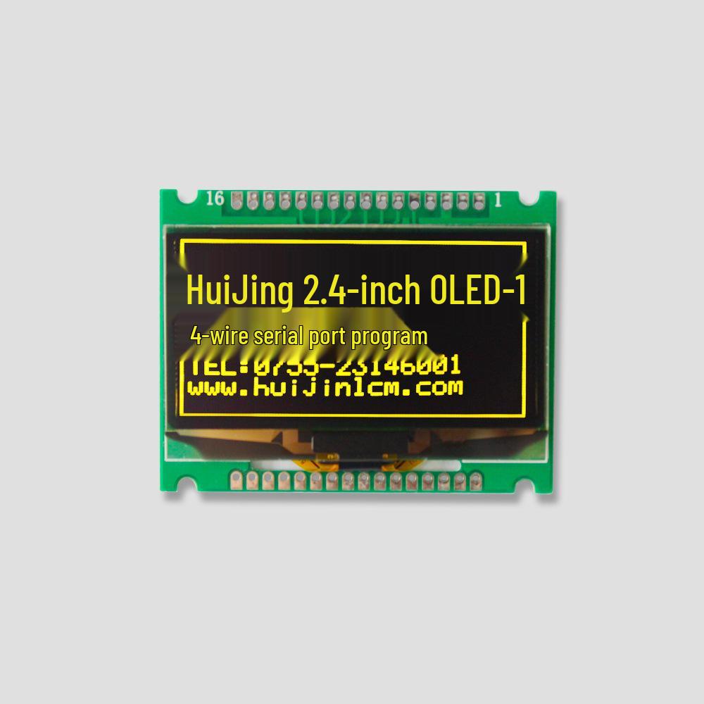 OLED Дисплей 128x64 Точечная Матрица, Последовательный Порт I2C/SPI, Полный Угол Обзора HJ12864OLED-1