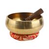 Набор тибетских поющих чаш с большой металлической звуковой чашей ручной работы диаметром 20,5 см/8 дюймов и мягкой подушкой