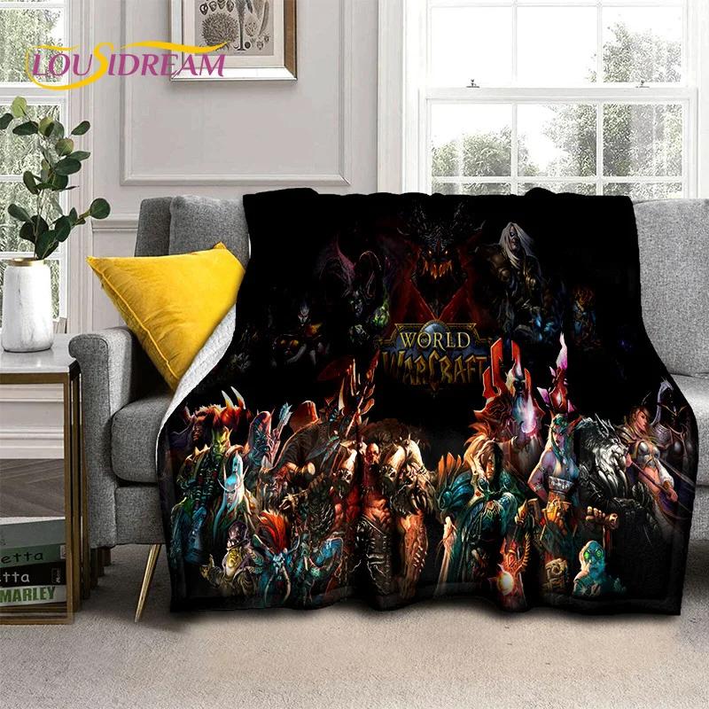3D Игровое одеяло World of Warcraft WOW Король-лич DH, Мягкое плед для дома, спальни, кровати, дивана, пикника, путешествий, офиса, Покрытие для детей