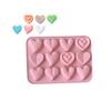 DEVENTORZ Chocolate Silicone Chocolate Candy Day DIY Gift Cookie Pastry Baking Craft Kitchen Heart 12 Heart-Shaped Mold, Mold, Mold, Mold, Food-Grade