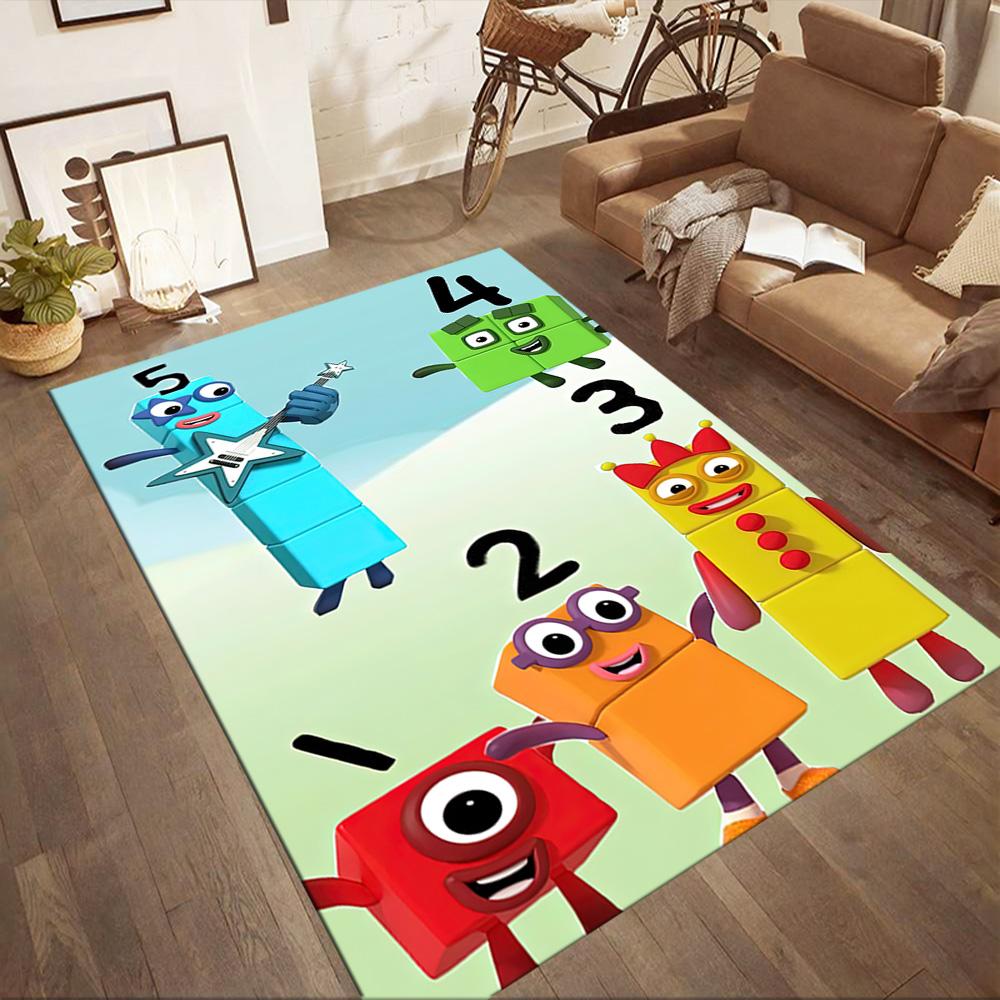 Numberblocks Area Rug Perfect For Playrooms Kitchen Hallway Dormitory Antislip Carpet Anime Office Decor Perfect Gift For Womenmen