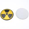 4 шт. символ предупреждения о ядерной опасности, центральная крышка ступицы колеса, эмблема, наклейка, наклейка