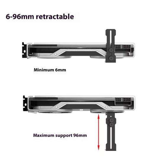 Graphics Card Holder Adjustable Height Universal GPU Bracket Durable Structure GPU Video Card Bracket