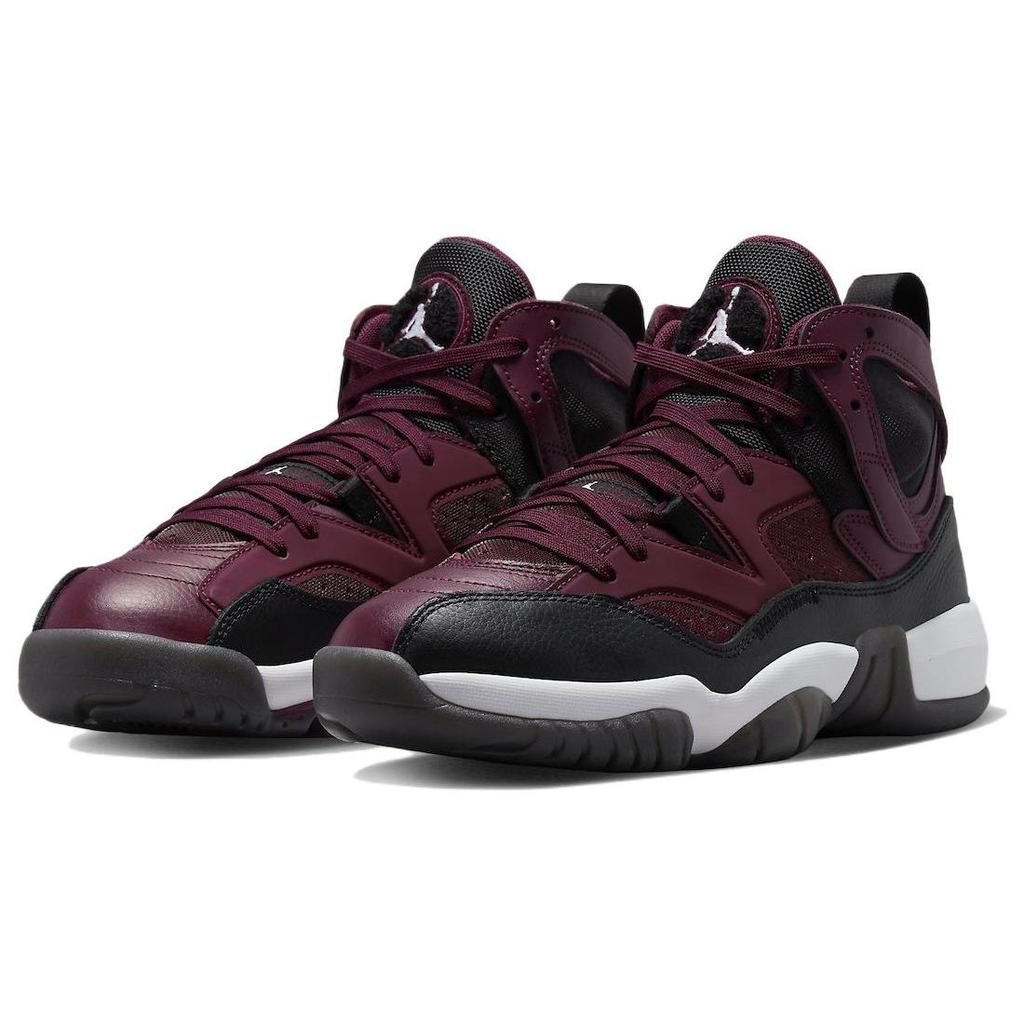 Air Jordan  Jumpman Two Trey Bordeaux Women Sneakers Red Cherrywood-Red Black DR9631-600