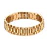 Golden Link Chain Wristband Decoration Fashionable Simple Geometric Shape Thick Link Bracelet Gold