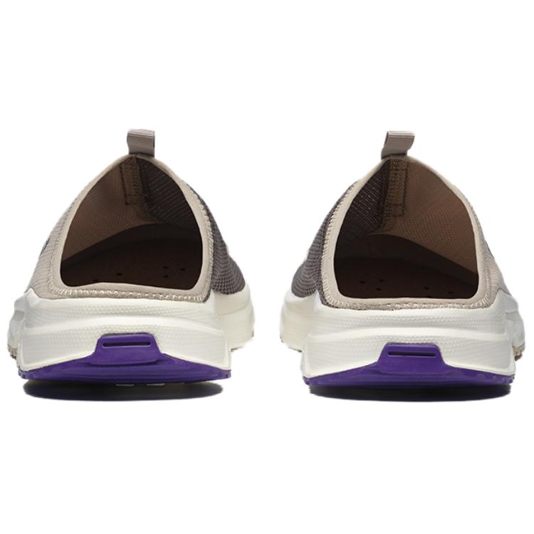 SALOMON Rx Slide 3.0 Модные восстанавливающие повседневные нескользящие быстросохнущие тапочки с закрытым носком Унисекс тапочки Пепельно-серый Железо-серый Ярко-фиолетовый 475751