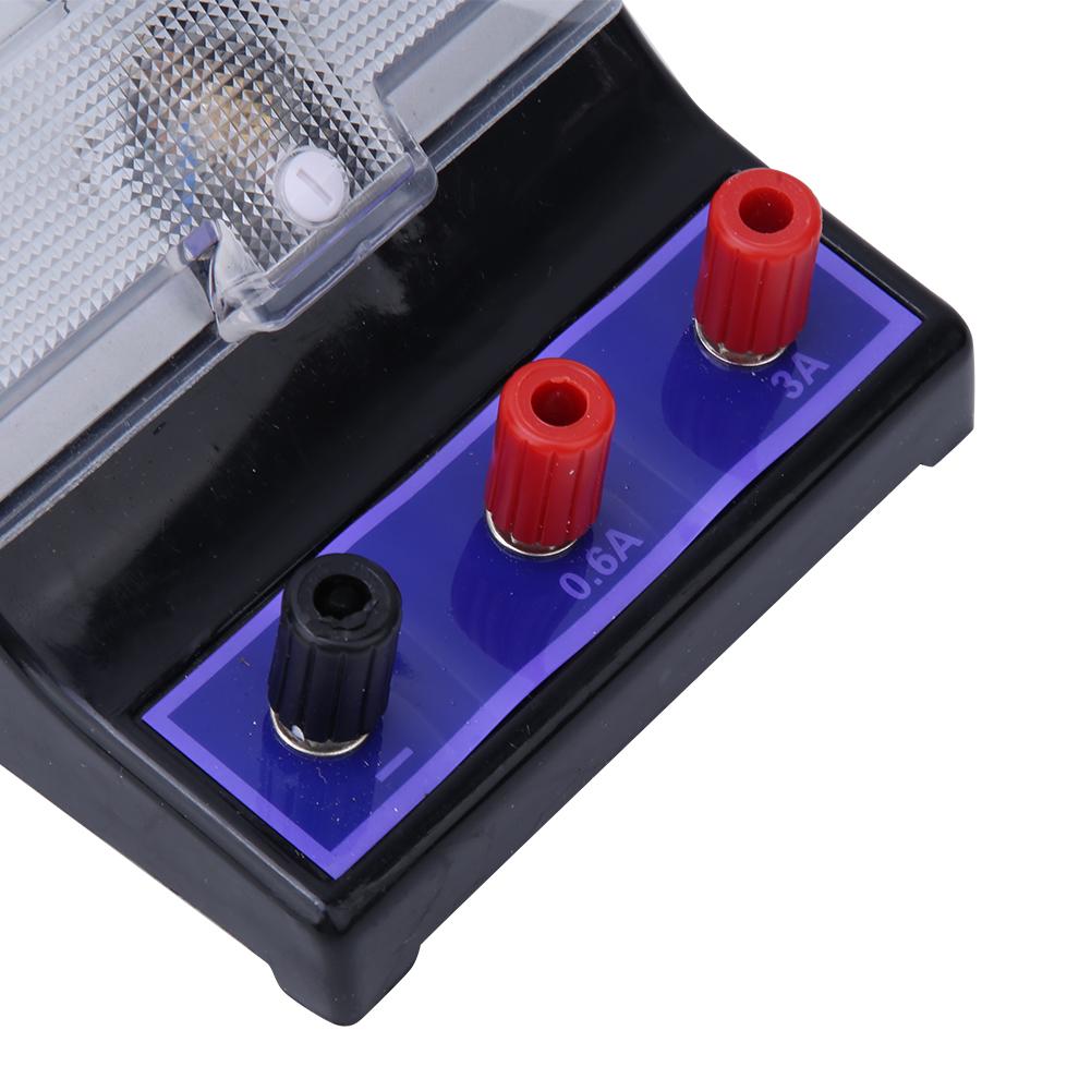 DC Current Measuring Gauge Physical Educational Experimental Current Meter 0~0.6A 0~3A 2.5 Accuracy