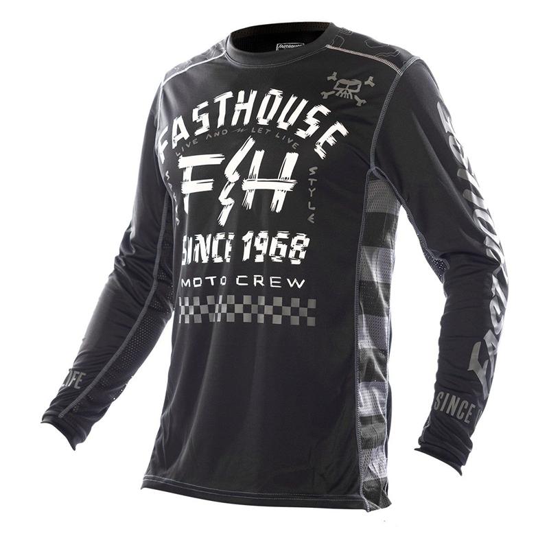 FASTHOUSE новый дышащий костюм с длинным рукавом speed-down, костюм для мотокросса, мотоциклетный костюм, костюм для велоспорта, быстросохнущая футболка мужская