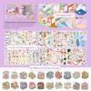 New PET 3D Scene Stickers Creative 60-Sheet Cute Stickers Books Fantasy Park Theme Cartoon Style Scrapbook Sticker DIY Crafts