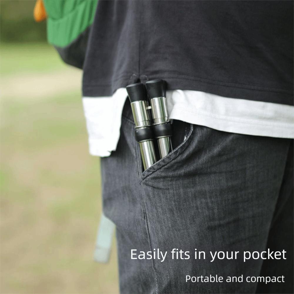 Telescopic Design Collapsible Seat Stainless Steel Outdoor Stool Portable Folding Stool Picnic