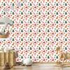 Christmas wallpaper white, peach center 50x1000