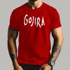 Мужская футболка Gojira Футболка Мужская Металлическая Музыка Хлопковая Черная Футболка