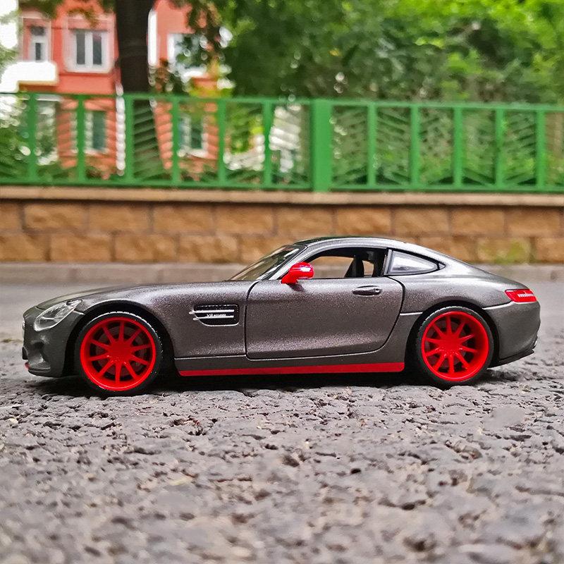 Майсто 1:24 Модель автомобиля Mercedes-Benz AMG GT из сплава, модифицированный автомобиль, литые модели и игрушечные транспортные средства, модель автомобиля, миниатюрная модель автомобиля для детей