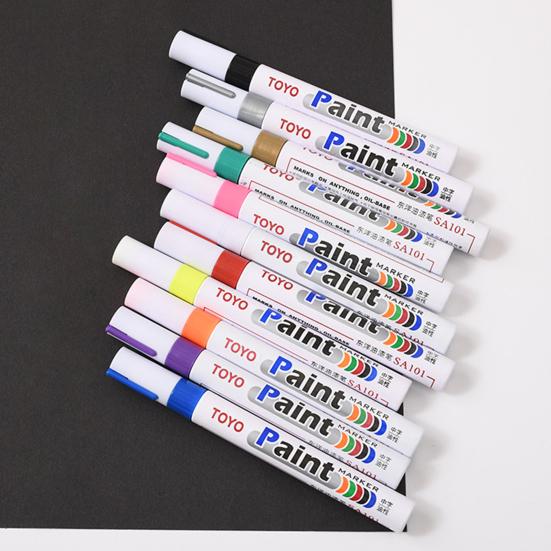 2 шт., ручки для краски с отметками шин, водонепроницаемые, устойчивые к выцветанию, ручки для краски с точным нанесением, аксессуары для автомобилей