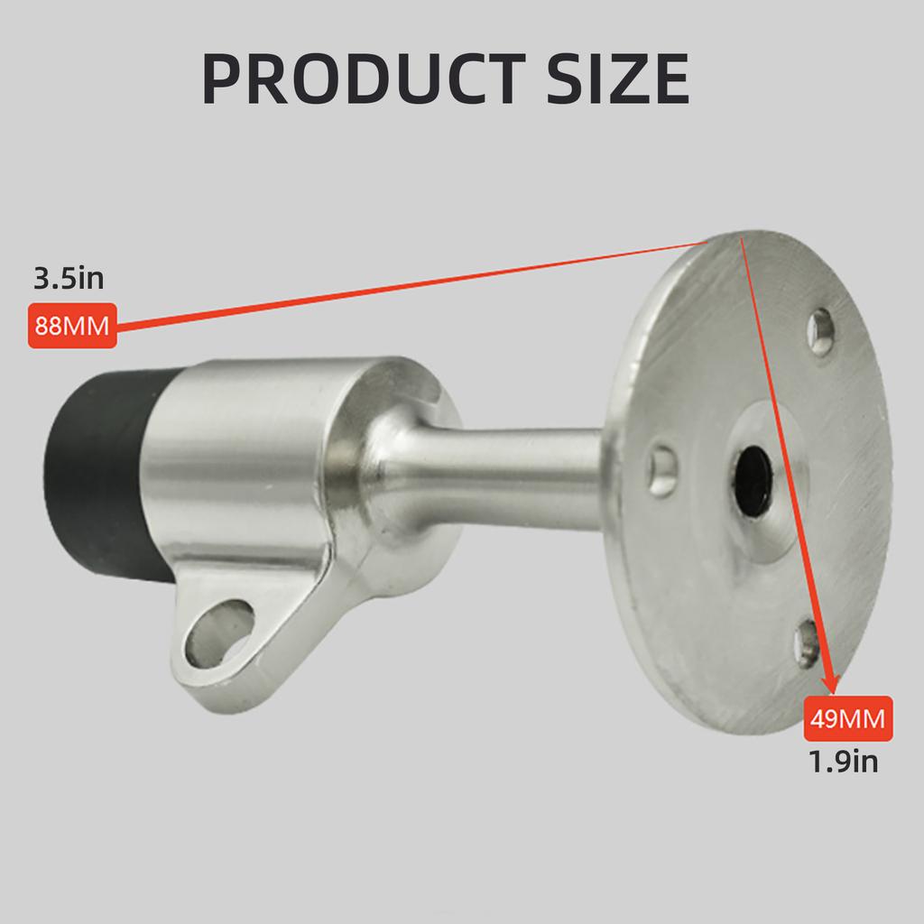 Дверной стопор из цинкового сплава, прочный защитный дверной стопор, держатель с крючком, настенный дверной стопор для домашнего офиса