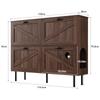 Narrow Shoe Cabinet with 3 Flaps, with Shelf for Pet Toys, Shoe Rack, Shoe Shelf, for Use in the Hallway.