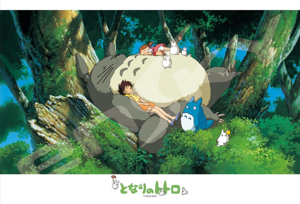 Ensky Studio Ghibli "Мой сосед Тоторо" Дрема с Тоторо, 26 x 38 см Пазл, 300 деталей, ПАЗЛ 300-407
