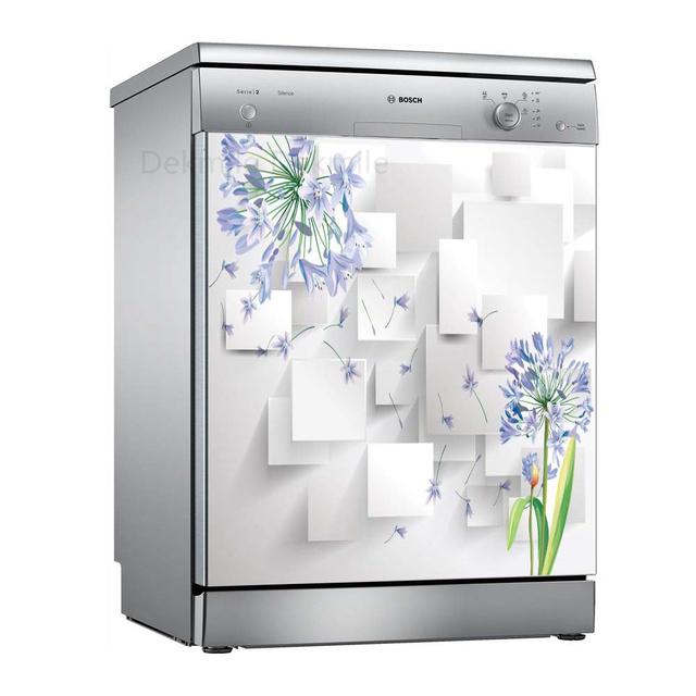 Чаша для мытья цветов, самоклеящиеся наклейки для посудомоечной машины, настенная дверная крышка, кухонные украшения, аксессуары, подарок, целая пленка, наклейка на обои