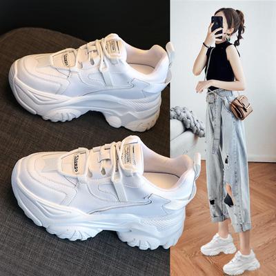 Осенняя обувь Elevation Кожаная спортивная обувь Daddy Повседневная женская обувь