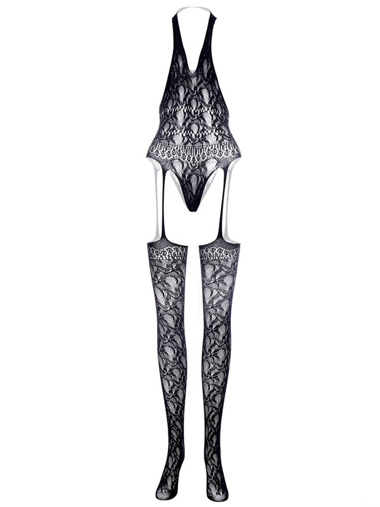 Sexy Underwear Men's Fishnet Tight Lingerie Clothes Adult Male Sex Fishing Net Jumpsuit Erotic Full Body Stocking Mesh Sleepwear