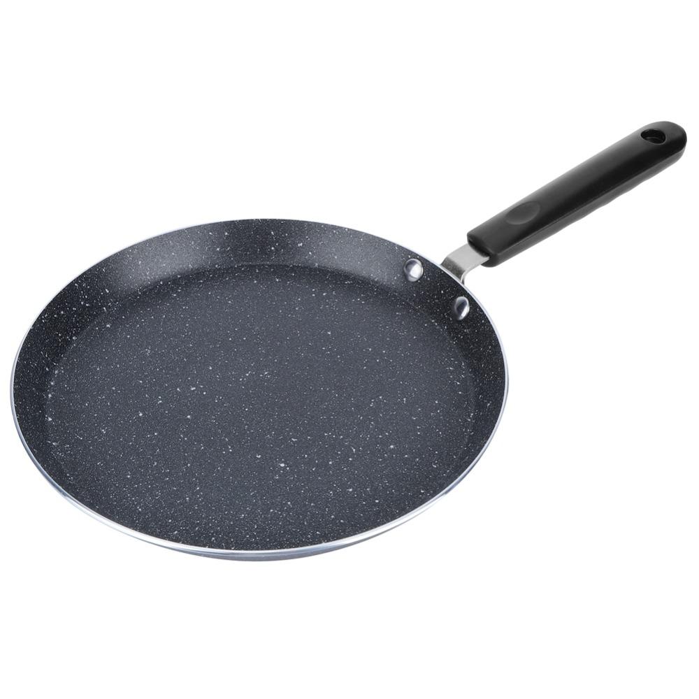 Round Shape Nonstick Crepe Pan Aluminum Alloy Flat Skillet Pan Pancake Egg Pizza Tortilla