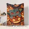 1pc Halloween, Pokémon Blanket Soft All Season Throw with Vibrant Design, Perfect for Home, Travel, and Gifts, Ideal for Naps and Camping