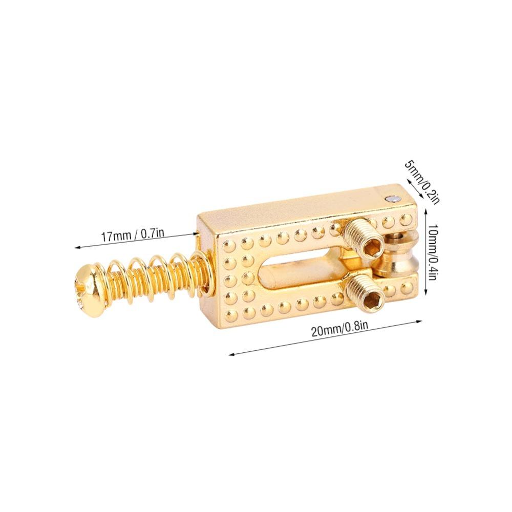 6pcs Metal Roller Bridge Saddles Roller Bridge Guitar Repair Parts Guitar Saddles Electric Guitar