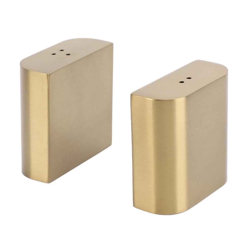 2PCS 304 Stainless Steel Salt Shakers 40ml per shaker Powder Dispenser Set Spice Jars Cooking Tool