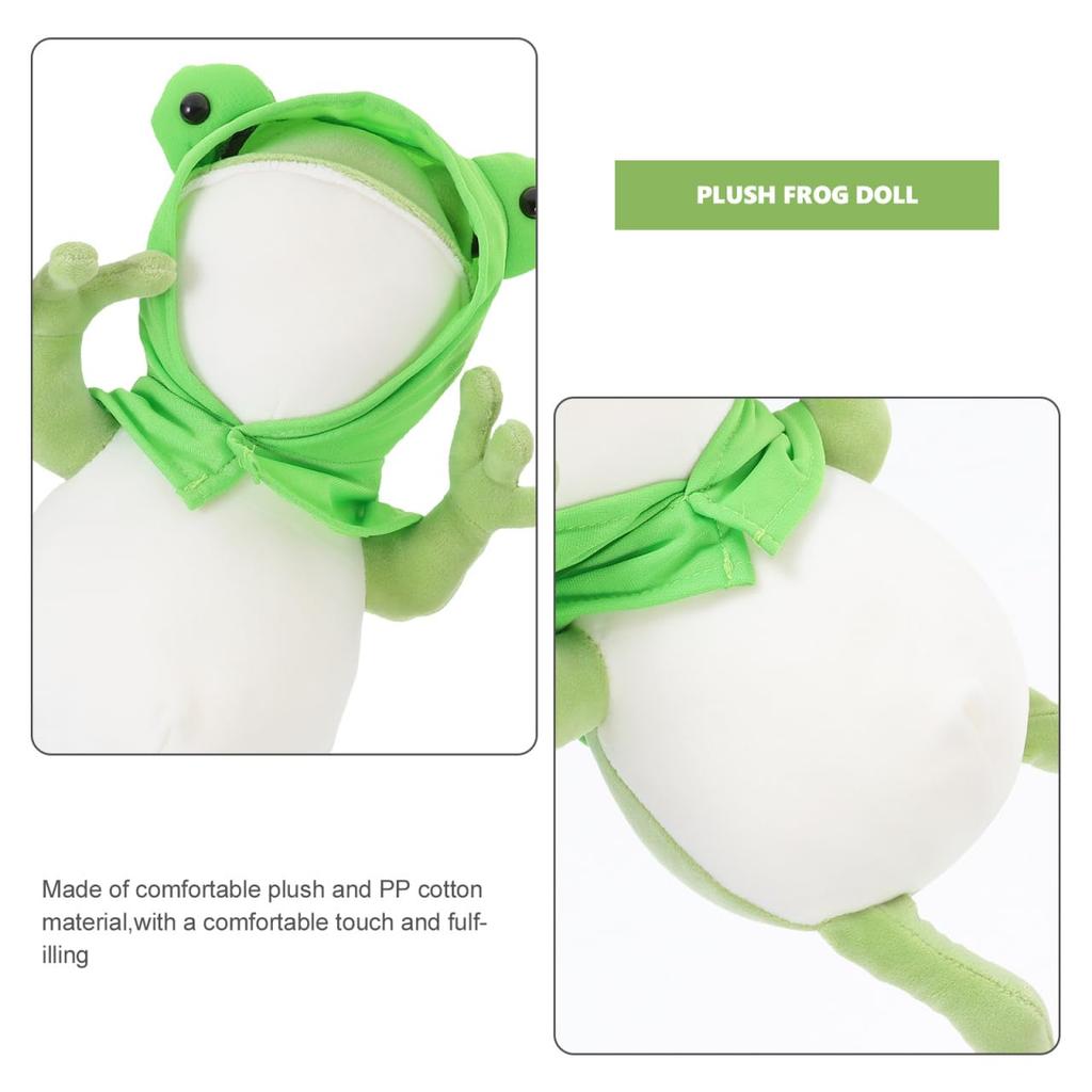 Смутно Милая Плюшевая Игрушка Лягушка, Сделанная из Пушистых и Хлопковых Материалов, Мягкая и Симпатичная Кукла Животное, Идеально подходит в качестве Подушки для Дивана или Кровати или Подарка