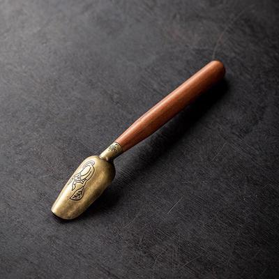 Длинная ложка для чая TingLe из черного дерева и палисандра