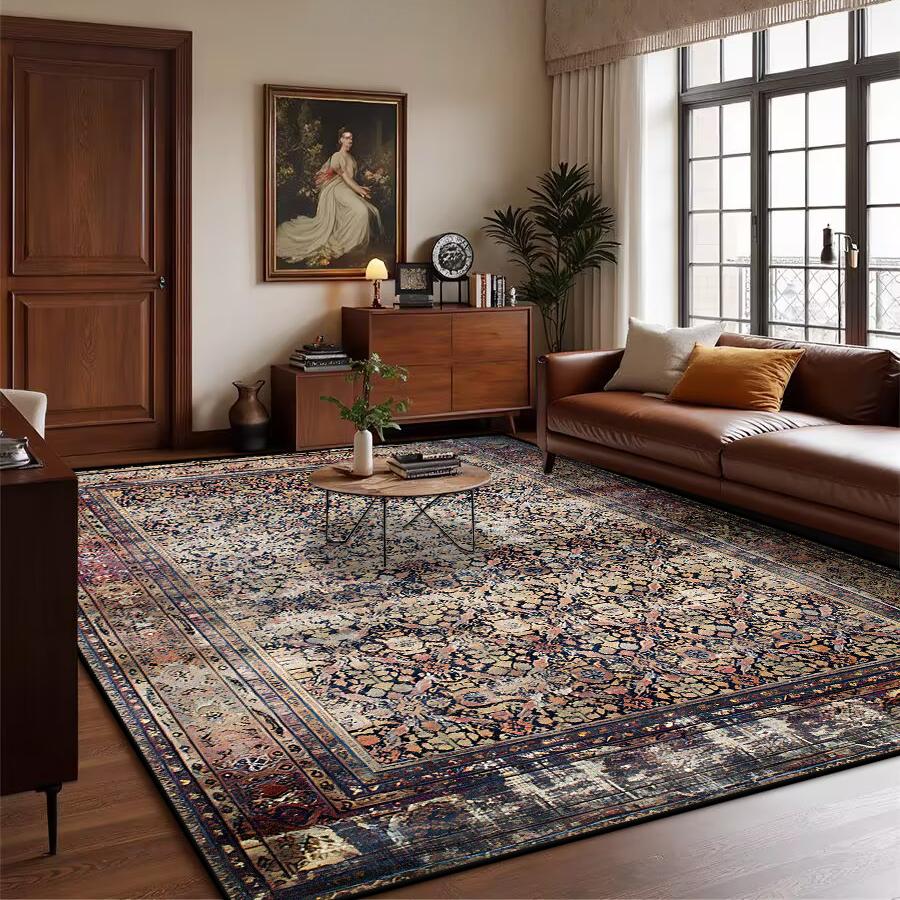 Ретро Богемный Персидский Роскошный Ковер для Гостиной Удобный Мягкий Нескользящий Коврик для Спальни Классический Придверный Коврик Моющийся