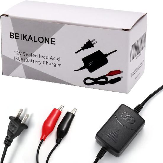 12V Sealed Lead Acid (SLA) Battery Charger 1300MA, With Short Circuit Protection