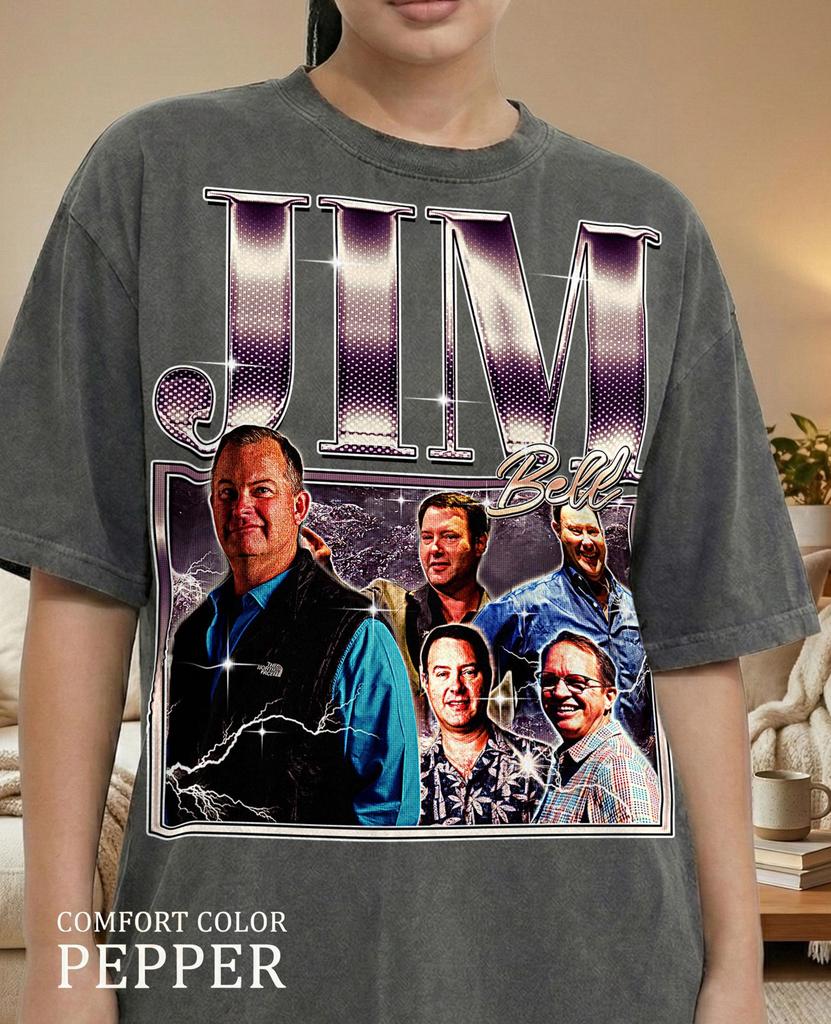 Jim Bell 90s Vintage Retro Bootleg Shirt, TV Executive Graphic Tee, Sports Media Producer Fan Apparel