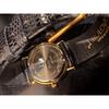 Использовал  (Редко) [Bulova] Кварцевые часы Bulova черные/золотые