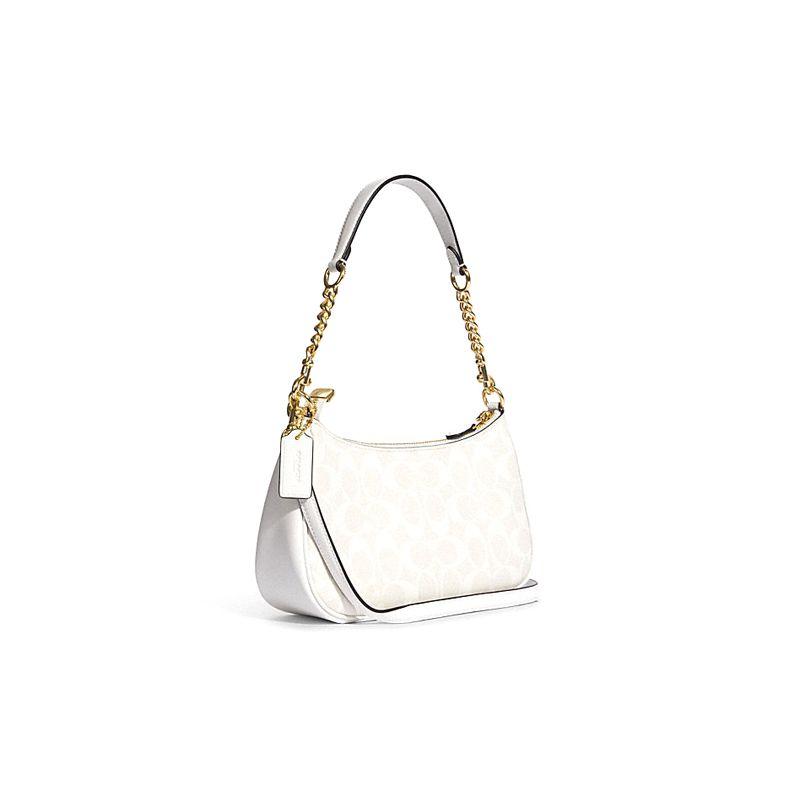 Coach Teri 25 Классический Логотип Сумка через плечо из искусственной кожи Женская сумка через плечо Белый CA548-IMRFF
