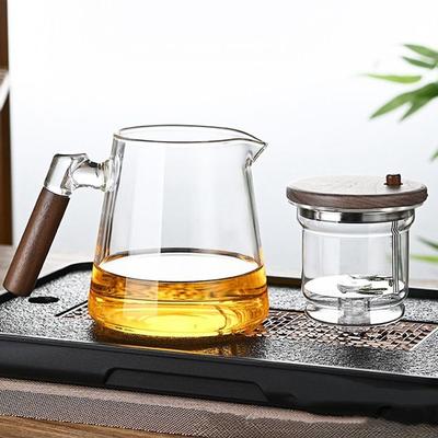 Творческий стеклянный чайник Magic Teapot 750 мл, термостойкий чайник с заварниками, кнопка управления, большой емкости, фильтрующий чайник с одной кнопкой
