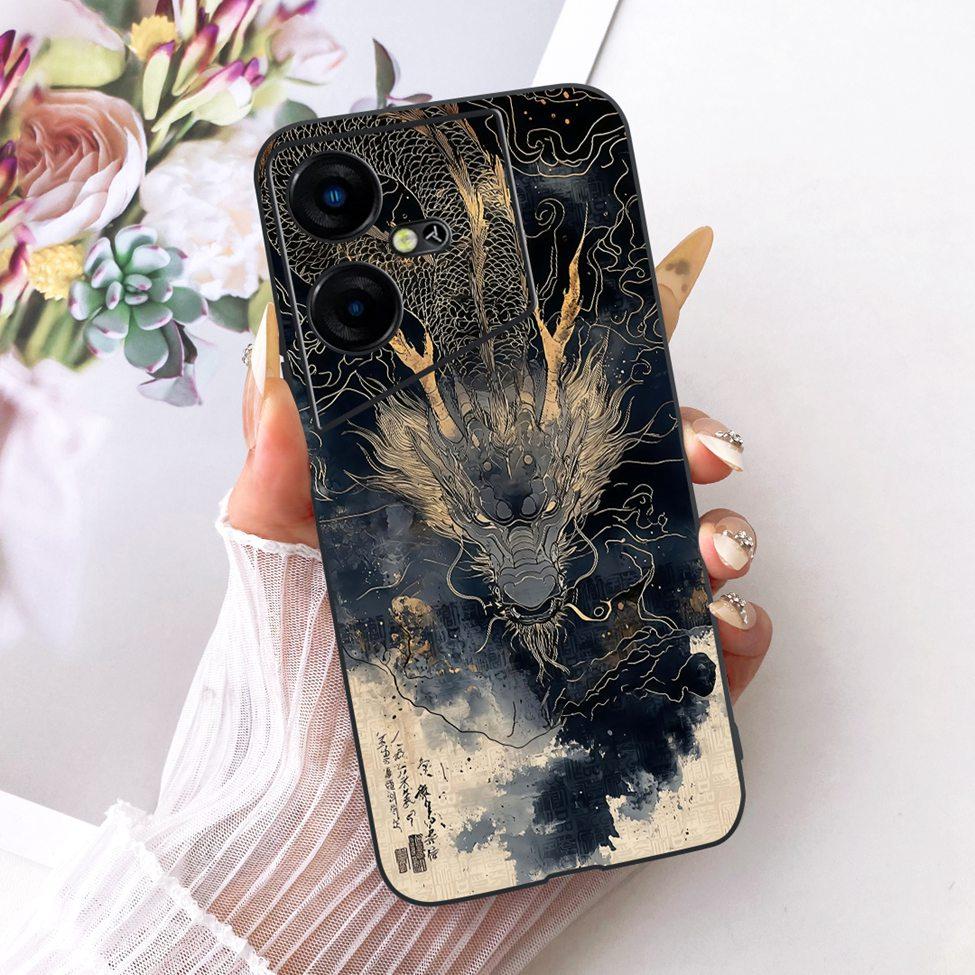 For Tecno Pova Neo 3 Case Cover Silicone Cute Cat Fashion Funny Cool Painted Bumper For Tecno Pova Neo3 LH6n Phone Casing