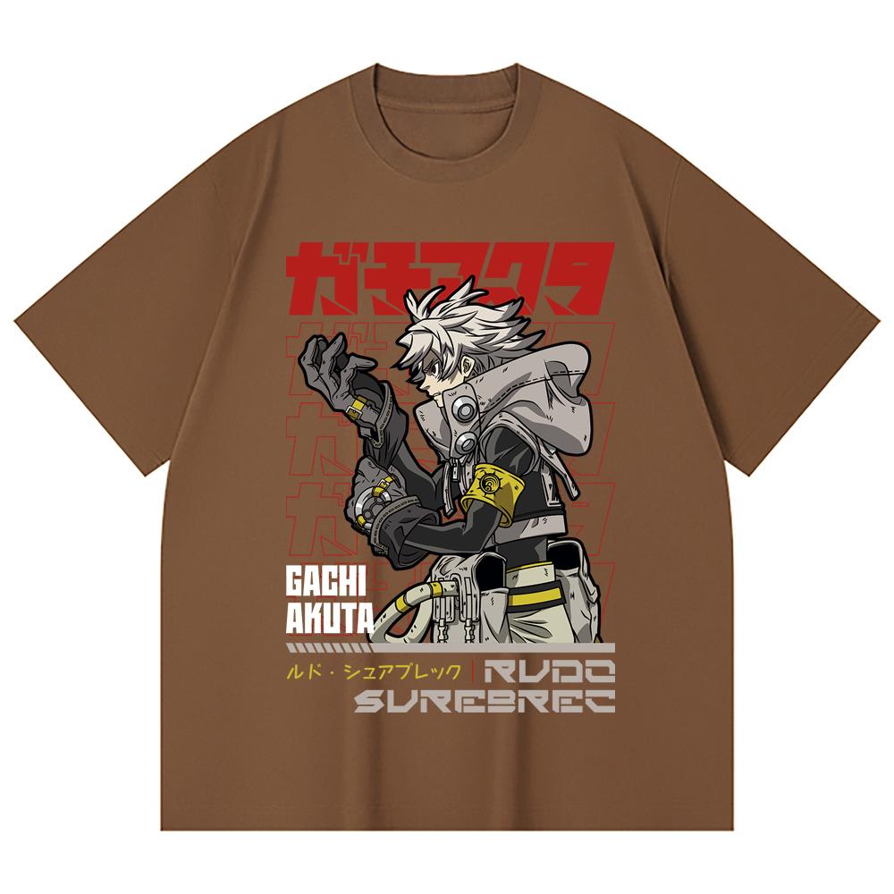 230 Gsm 100% Cotton Gachiakuta V11 Rudo Print Unisex Heavy Cotton T Shirt