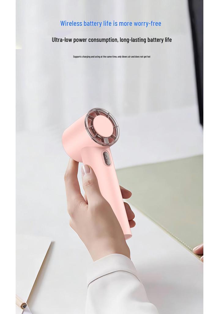 T360 Mini Portable Handheld Fan with Ultra-Long Battery & High-Speed Turbo