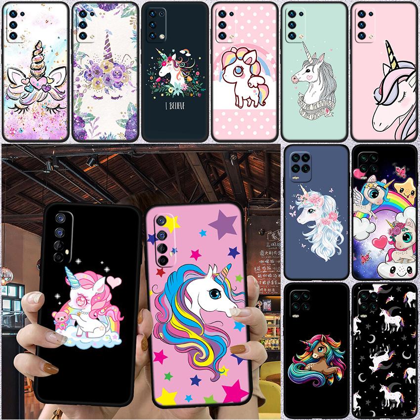RP14 Cartoon Unicorn Phone Case for Samsung Galaxy A11 A12 A13 A15 A52S A53 A55 A56 A70 A71 A72 A73 F06 F16 F56 S10 Plus S10e