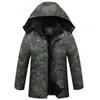 Velvet Thick Camouflage Cotton-padded Jacket Outdoor Mid-long Men's Cold Storage Cold-proof Labor Protection Wear-resistant Overalls