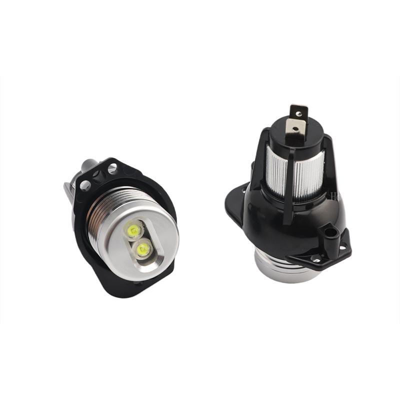 For BMW 3 Series E90 E91 Pre-LCI Xenon Headlight 2004-2007 CSL Lemon Yellow 20w Angel Eyes LED Marker Lights Bulb Replace