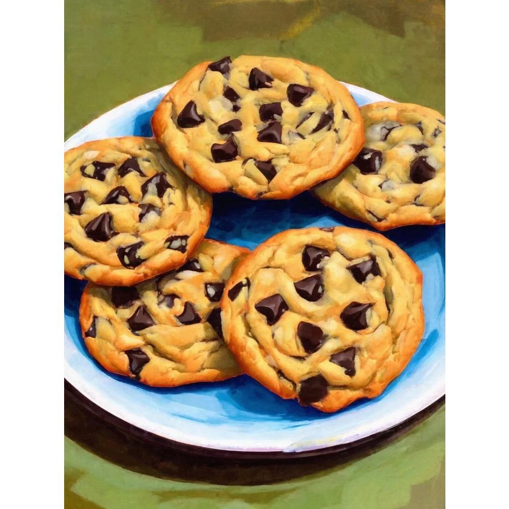 Apple Pumpkin Berry Pie Dessert Chocolate Chip Cupcake Donut Poster Print Wall Art Pictures Canvas Painting Room Home Decor Gift