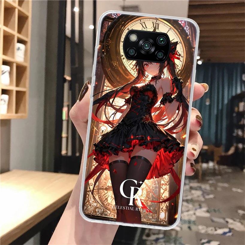 Date A Live Токисаки Куруми Мягкий чехол для телефона для Xiaomi Poco X3 X5 X6 X7 Pro X4 NFC F7 Ultra F6 F5 M6 M5S M4 M3 F4 Gt F3 Fundas C