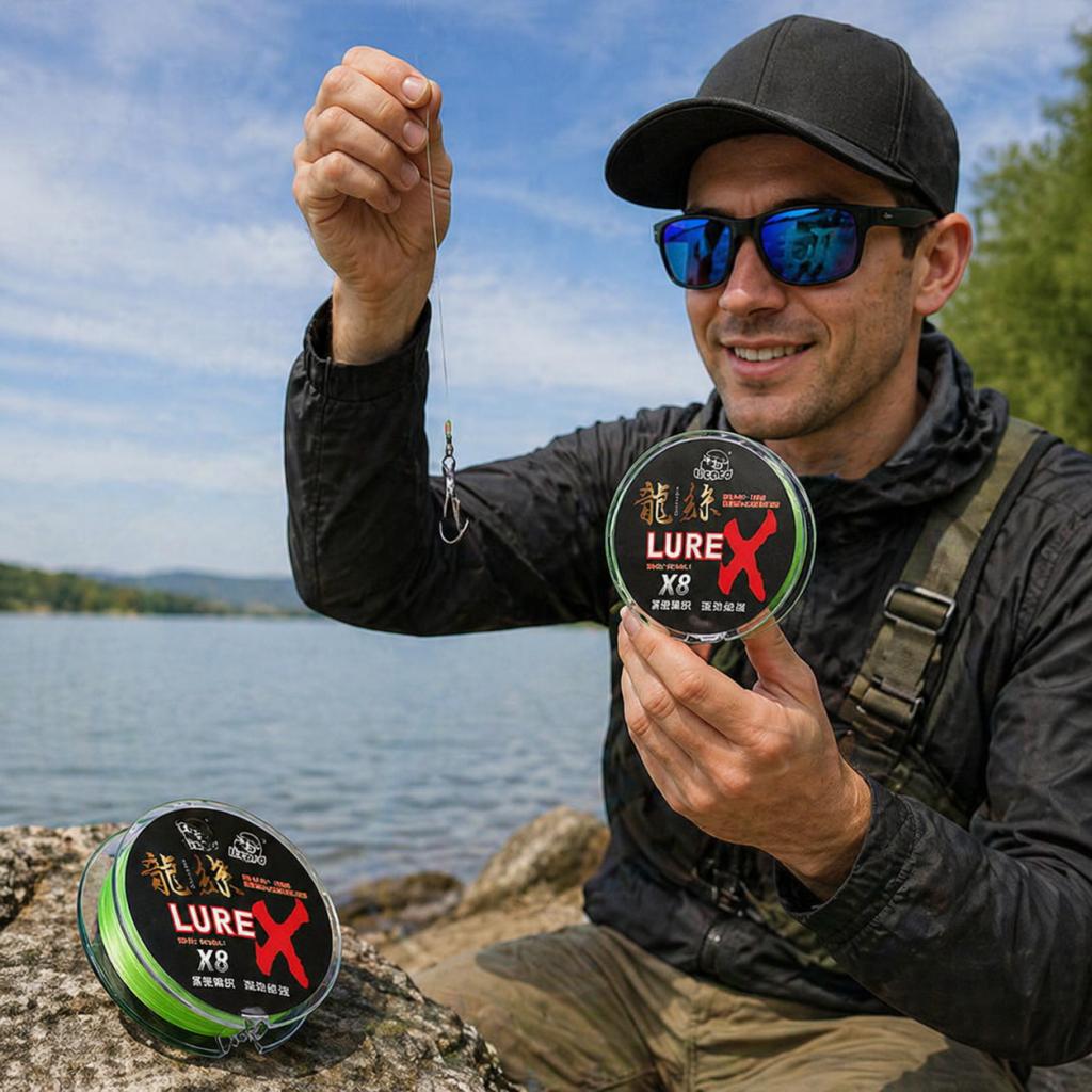 Komeilon Dragon Silk PE Line 8 Strand Braided Fishing Line for Lure Casting Bass Perch