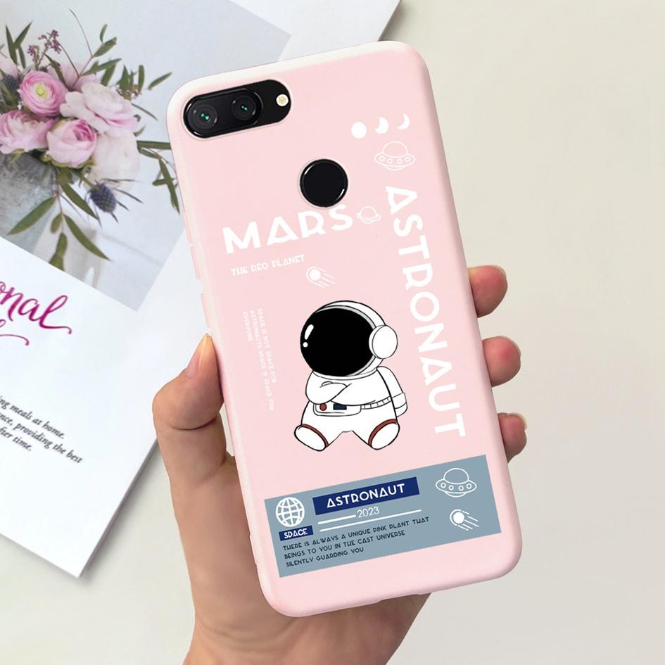 For Xiaomi Mi 8 Lite Case 6.26" Fashion Landscape Girls Bumper Soft Silicone Phone Cover For Xiomi Mi 8 Lite Funda Mi8Lite Pouch